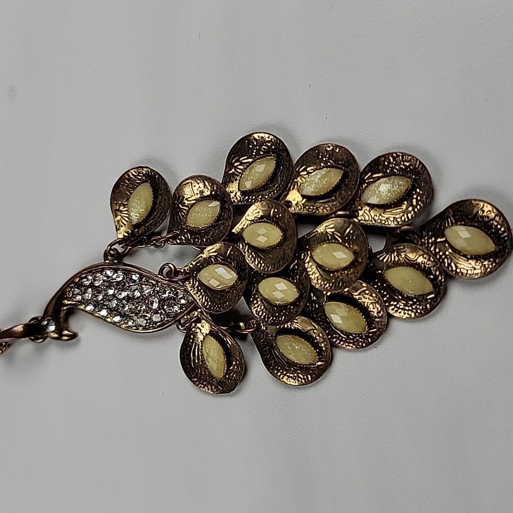 Vintage peacock necklace